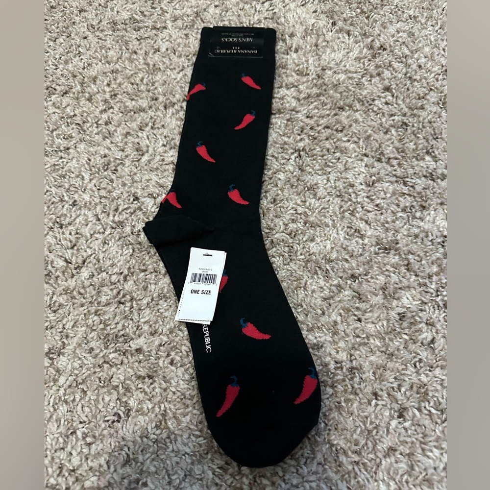 Banana Republic Socks Featuring Peppers Designs